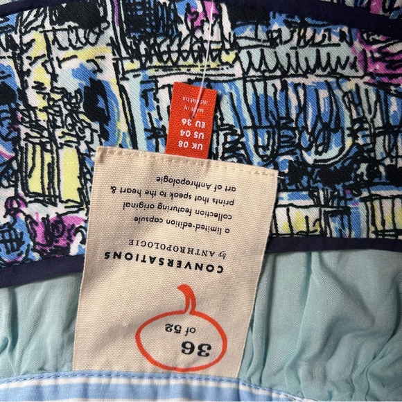 Conversations By Anthropologie 36/52 'Dear Gondolier Venice' A-line Skirt Size 4 - Picture 2 of 8